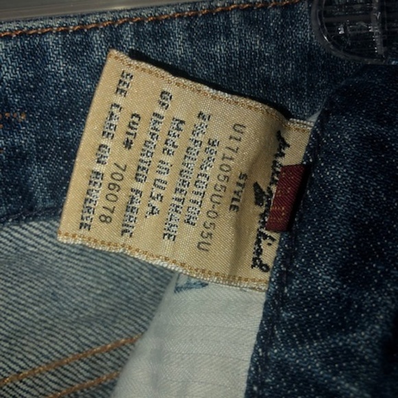 7 For all Mankind Capri light denim Stretch Jeans size 30 w/22" inseam - Picture 8 of 9